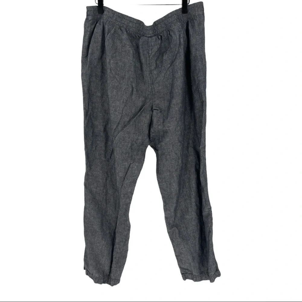 Croft & Barrow Cotton Linen Drawstring Joggers Grey Size XL - Picture 7 of 7